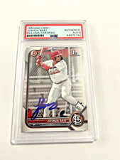 Joshua Baez autograph signed 2022 Bowman baseball card PSA SLAB BP112 b