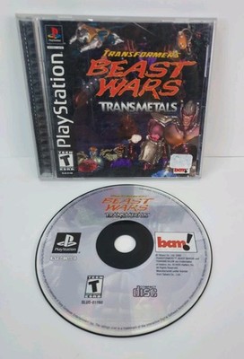 Transformers Beast Wars Transmetals PS1 PlayStation 1 Complete CIB *Tested*