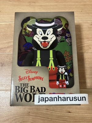 MEDICOM TOY BE@RBRICK THE BIG BAD WOLF 100％ & 400％ Silly Symphonies