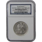 1858 O Seated Liberty Silver Half Dollar NGC SS Republic Shipwreck
