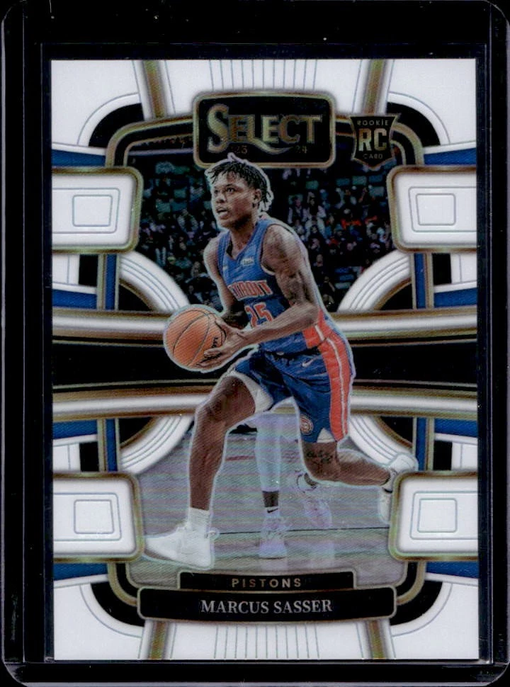 2023-24 Select Marcus Sasser RC White Prizm Rookie Concourse #76/149