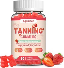 Tanning Gummies for Women  men, Tanning supplement with Astaxanthin, Lycopene 