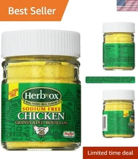 Herbox Granular Sodium Free Chicken Bouillon, 3.3 Ounce Pack of 6