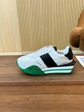 TOM FORD James White/Green Men's Shoes   