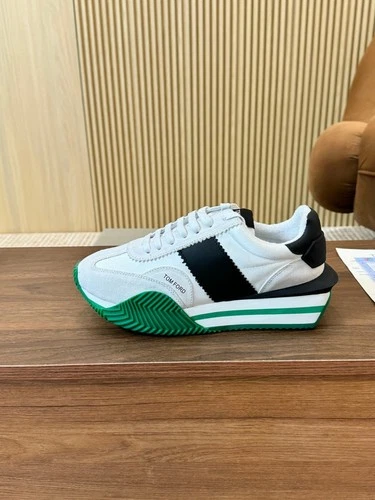 TOM FORD James White/Green Men's Shoes 🔥
