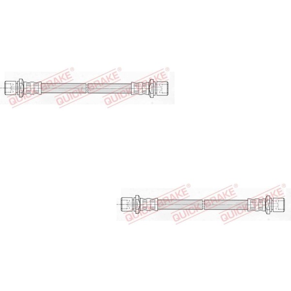 2X Quick Brake Bremsschlauch Links Rechts FüR Subaru Legacy II Station Wagon-image