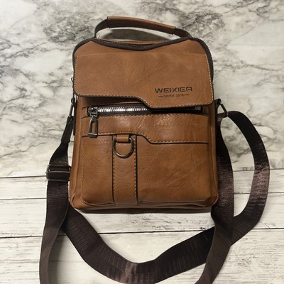 Weixer (since 2008) Crossbody-shoulder bag Brown Leather 11 X 10 Nice