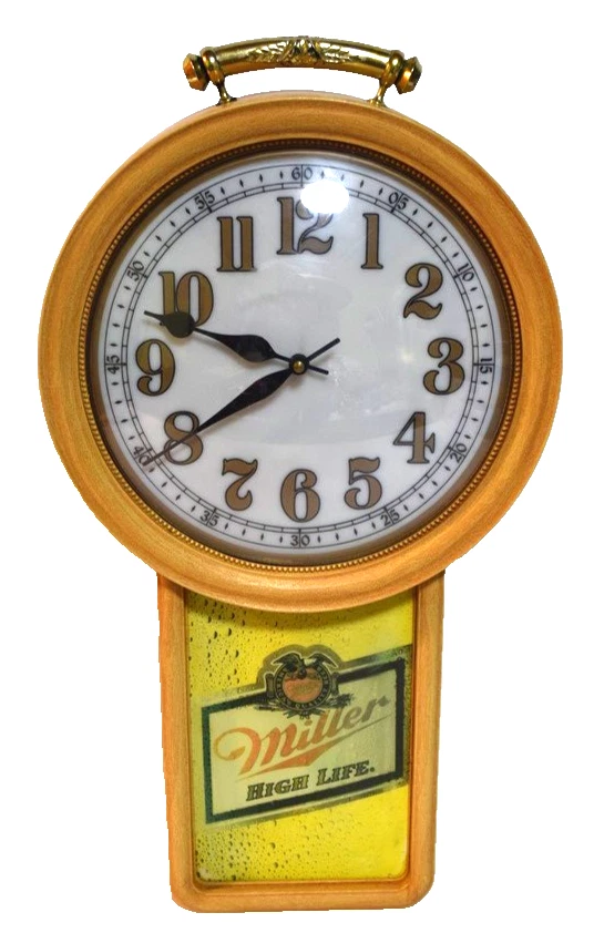 Miller Beer Clock In Collectible Miller Signs & Tins for sale | eBay