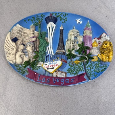 RSA Las Vegas Nevada 3D Resin Wall Plaque Oval Relief Souvenir Landmarks Sign