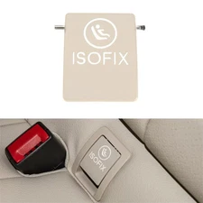 1x Beige Child Seat Hook Anchor ISOFix Cover Cap For Mercedes-Benz GLC 2016-2021
