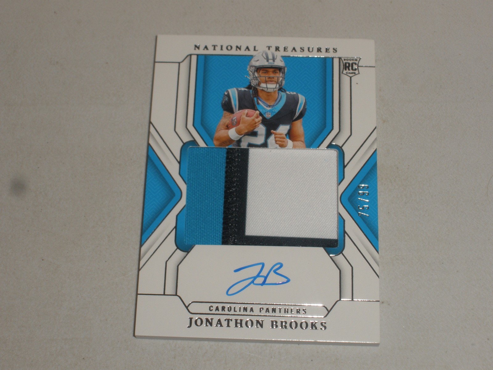 2024 National Treasures RPA Autograph Auto Patch #169 Jonathon Brooks 75/99 RC