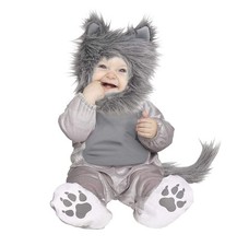 Toddler Wolf Cub Costume Kids Boy Girl Nursery Playwear Fantasy Dress Up