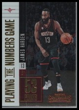 James Harden - 2017-18 Panini Contenders Playing the Numbers Game Rockets #28