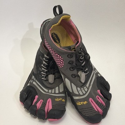 Women's Vibram FiveFingers KMD  Shoe LS W3753 Gray Black Pink Size 8.5-9