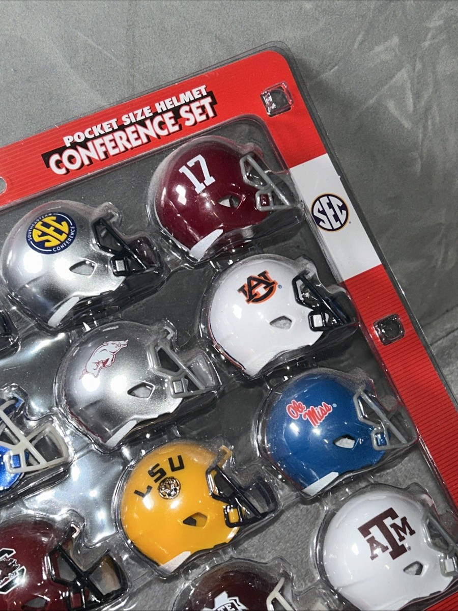 Riddell NCAA Pocket Pro Helmets SEC Conference Set (2018) for sale
