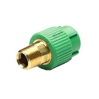AQUATHERM 1070020833 Hex Transition Piece 1/2'' Fusiolen PP-R Socket Weld MNPT