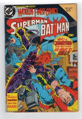 1983 DC WORLDS FINEST COMICS #309,#310 & #311 1ST QUANTUM & SONIK RARE AUSTRALIA