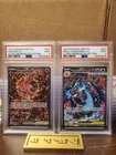 Pokemon 2025 Charizard UPC Set Mega Charizard #23 PSA 9 & Oriocorio #24 PSA 9