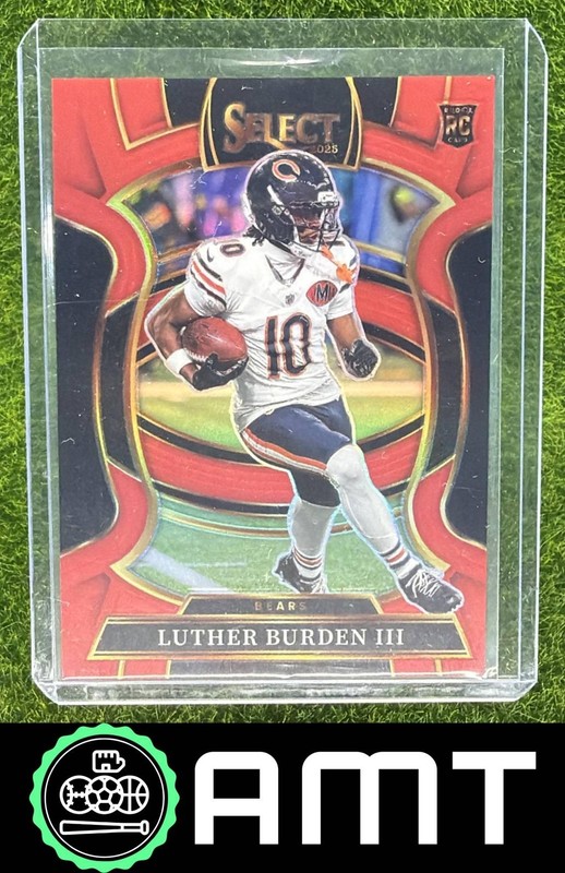 Luther Burden III RC 2025 Panini Select 32/99 Concourse Red Prizm Bears