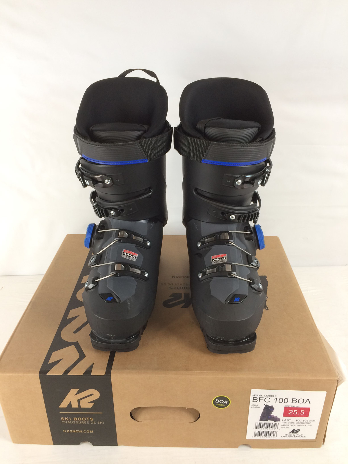 SALOMON Scarponi da sci uomo K2 BFC 100 BOA eccellenti M25.5 MY25