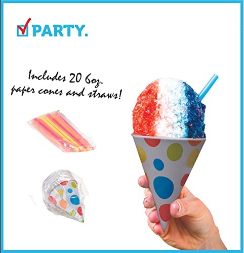 Snow Cone Rasiereismaschine, Arbeitsplatte Slushie Maschine, perfekt für Dessert... - Bild 8 von 8