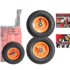 2Pcs 9-Inch Packout Replacement Wheels for Milwaukee Tool Boxes - Durable Design