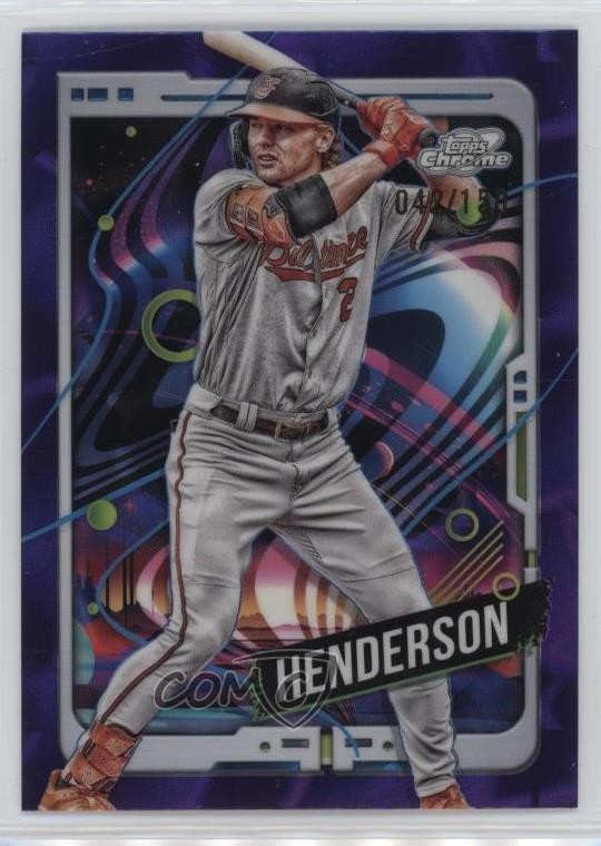 2024 Topps Cosmic Chrome Purple Nebula Refractor /150 Gunnar Henderson #83 0j5i