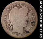 1906-D Silver Barber Dime - Scarce  Better Date  No Reserve  #J9922