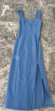 Abercrombie&Fitch Periwinkle Sleeveless high slit midi dress NWT sz XS
