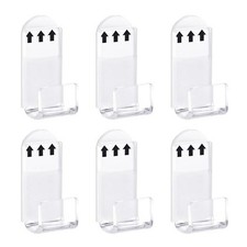 6Pcs Vinyl Record Wall Mount Display Shelf Self Adhesive Clear Acrylic Holder