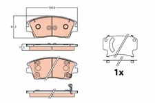 TRW Bremsbelagsatz, Scheibenbremse GDB2197 für