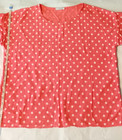 Glossy Paris Size 16/18 | 100% Cotton Top in light coral with white polka dots