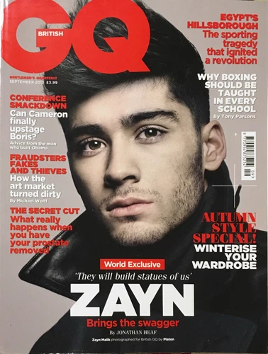 ZAYN MALIK One Direction GQ British UK Magazine September 2013