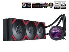 SAMA Q70 Black CPU Liquid Cooler, 360MM Liquid Water AIO CPU Cooler with 2.8" LC