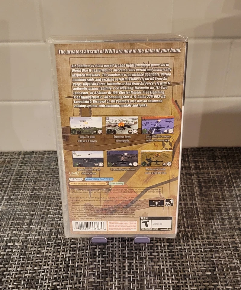 Air Conflicts: Aces of World War II (Sony PSP, 2009) New - Image 2 of 2