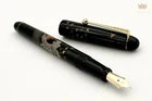 NAMIKI NIPPON ART MT FUJI AND WAVE WITH GOLD TRIM FOUNTAIN PEN GREAT DESIGN !!