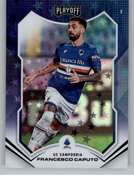 Panini Chronicles Playoff 2021-22 Francesco Caputo 76 Sampdoria Purple Astro