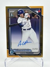 2024 Bowman Draft Chrome Aaron Parker 1st Gold Refractor Auto /50 #CPA-AP