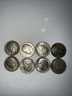 8 90% Silver roosevelt dimes Mixed Dates and Mints Lot of 8 coins nice