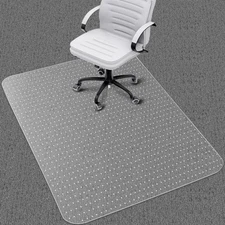 Office Chair Mat for Carpet: 48"x36" Clear Desk Chair Mat for Carpet Floor, C...