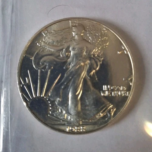 US Mint American Eagle 1988 1 oz Silver Business Strike Coin .999