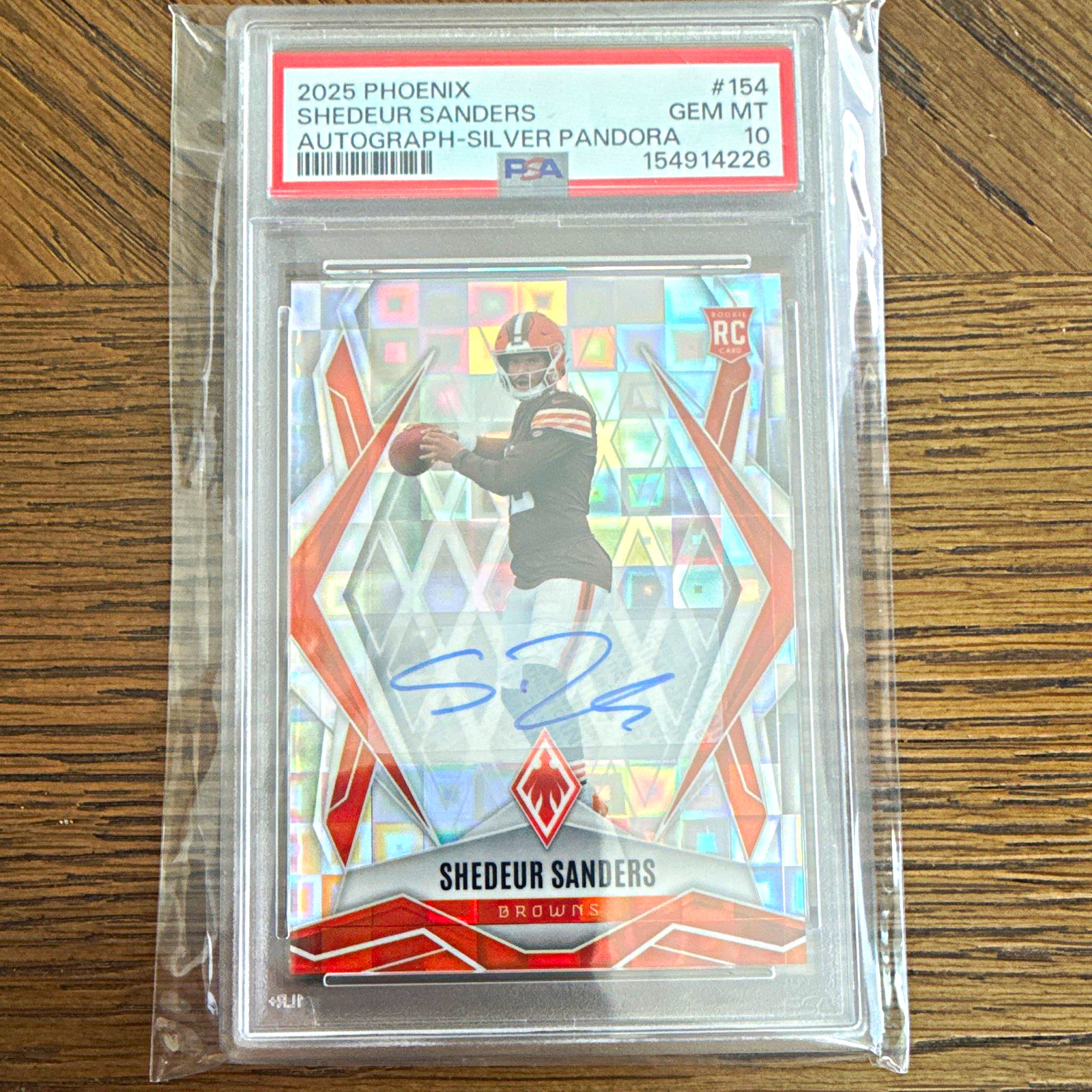 Shedeur Sanders Panini Phoenix #154 Autograph Silver Pandora