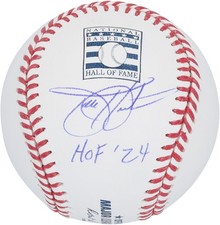 Todd Helton Colorado Rockies Signed Hall of Fame Logo Baseball w/HOF 2024 Insc