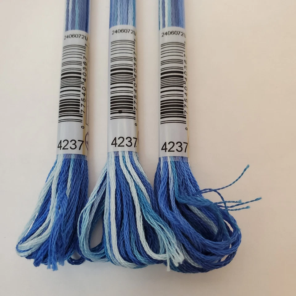 DMC Floss Variegated 16 Skeins 6 Strand Embroidery Mouline Thread Cross Stitch - Image 4 of 4