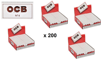 OCB PAPER N°4 white rolling paper lot x200