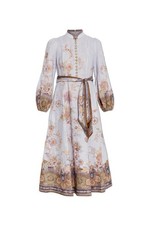Zimmermann Luna Button Midi Dress 3/AU14/US10