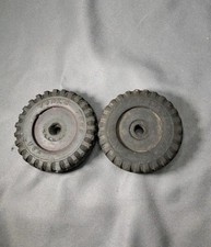 Tonka Scripted Rubber Tires Pair Of 2 Made USA Vintage - lot A