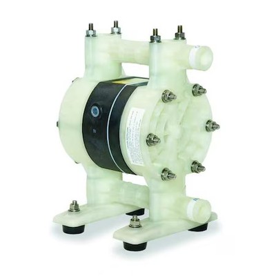 Dayton 6Py39 Double Diaphragm Pump, Polypropylene, Air Operated, Ptfe, 15 Gpm