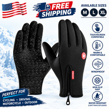 Thermal Windproof Waterproof Winter Gloves Touch Screen Warm Mittens Men Women