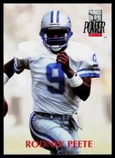 Rodney Peete, 1992 Pro Set Power, #9, Detroit Lions,